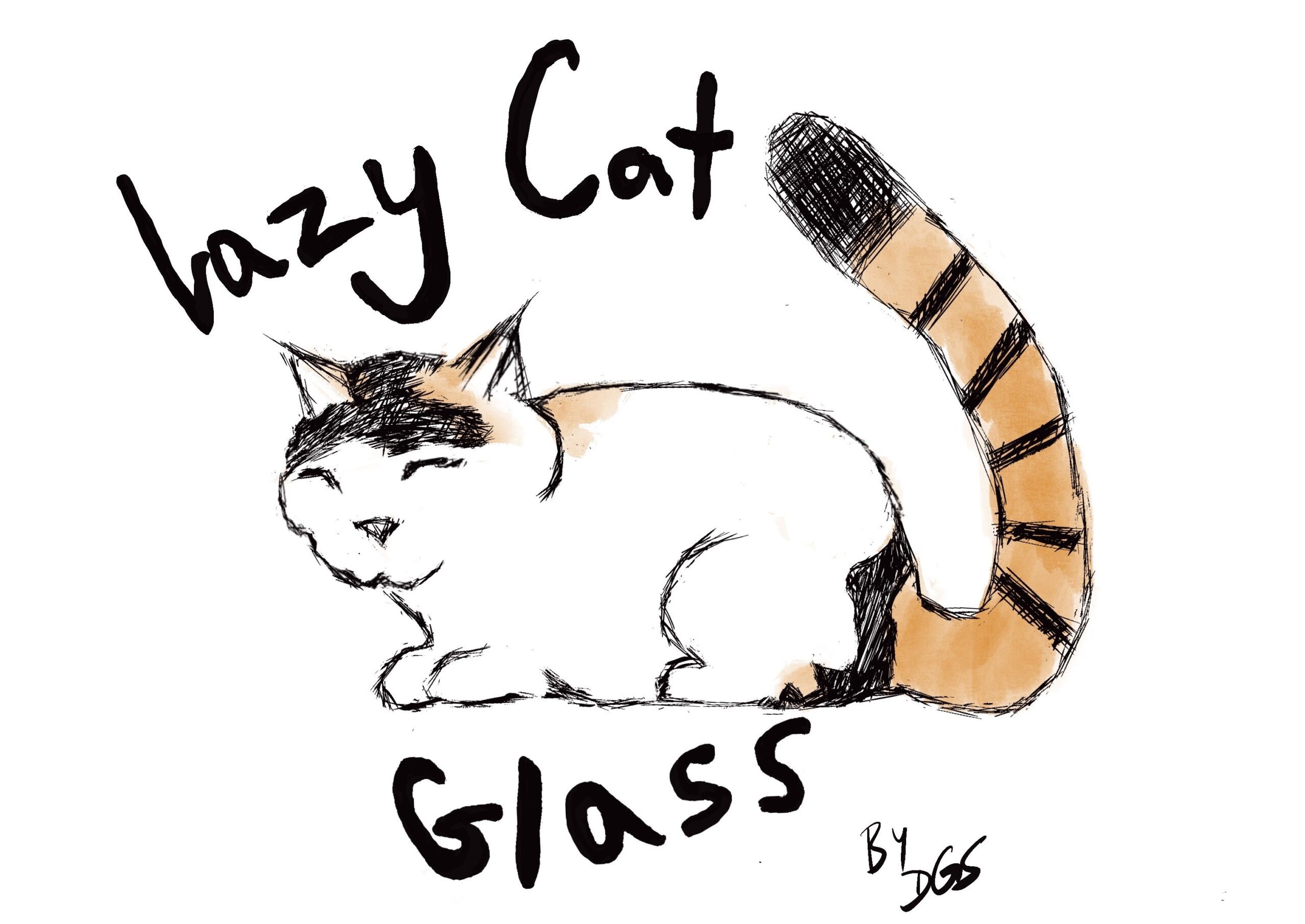 Lazy Cat Glass