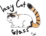 Lazy Cat Glass